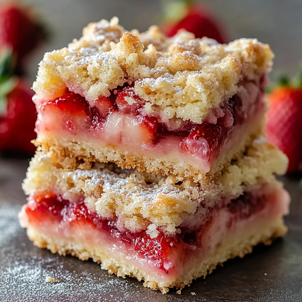 Strawberry Shortcake Streusel Bars