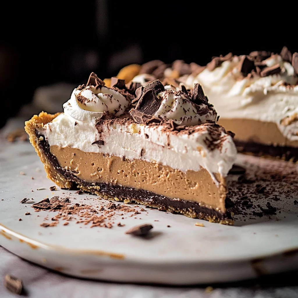 Vintage Chocolate Peanut Butter Pie