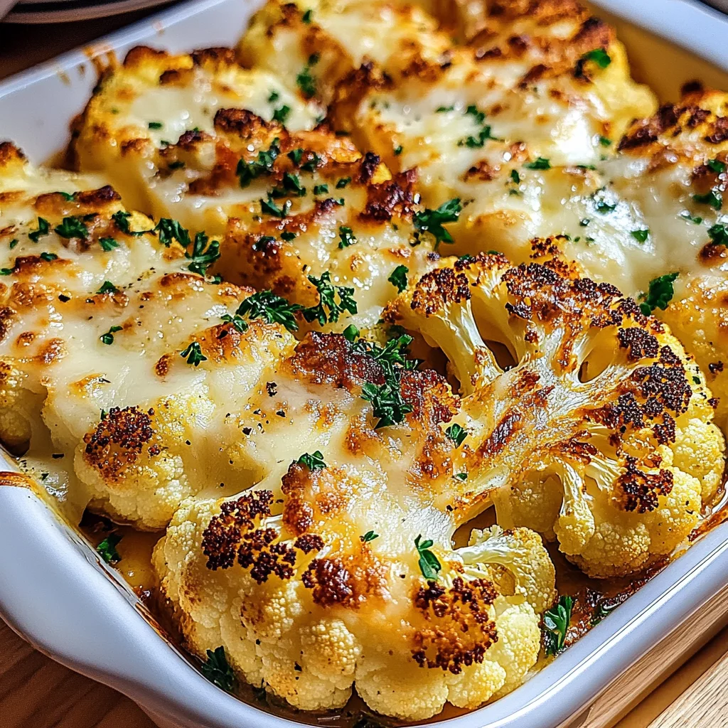 Cheesy Cauliflower Steaks