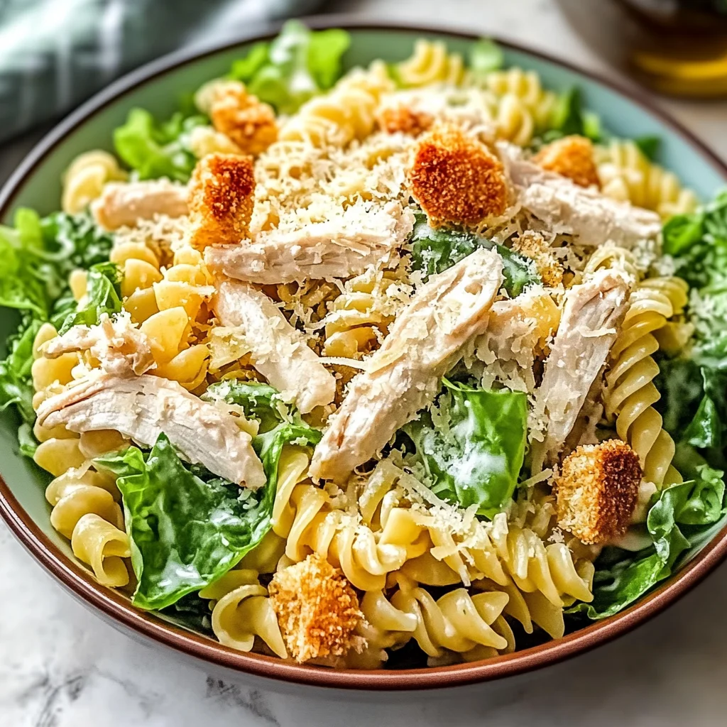 Chicken Caesar Pasta Salad That's Incredibly Delicious and Easy