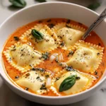 Easy Tuscan Ravioli Soup - theamazingfood