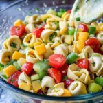 Garden Veggie Tortellini Pasta Salad