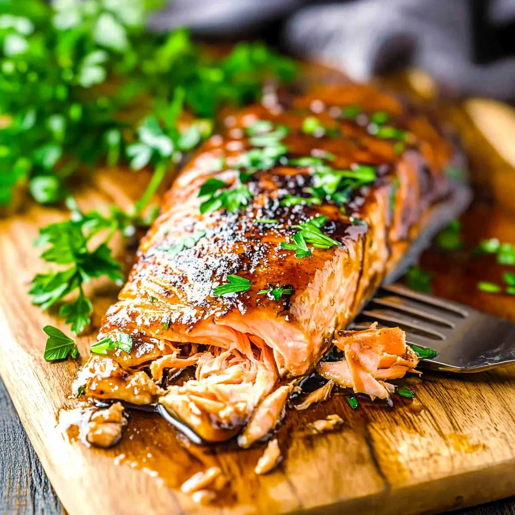 Grilled Maple Glazed Salmon