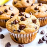 Healthy Banana Chocolate Chip Muffins