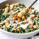 Kale Caesar Pasta Salad