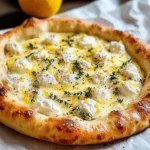 Lemon Pizza with Ricotta, Mozzarella, and Fresh Thyme Recipe