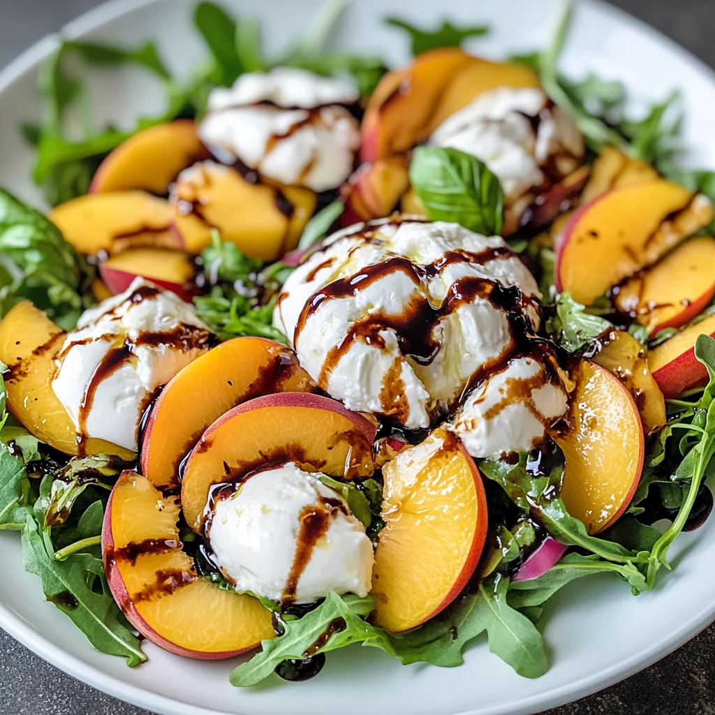 Peach Burrata Salad