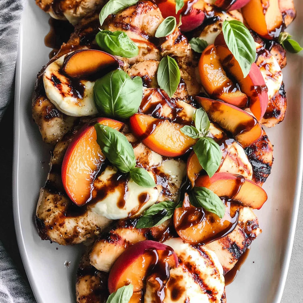 Peach Caprese Grilled Chicken