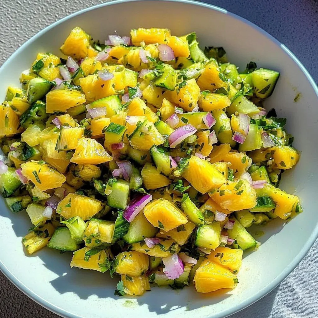 Pineapple Cucumber Salsa