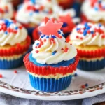 Red, White and Blue Mini Cheesecakes