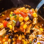 Slow Cooker Chicken Taco Soup Recipe