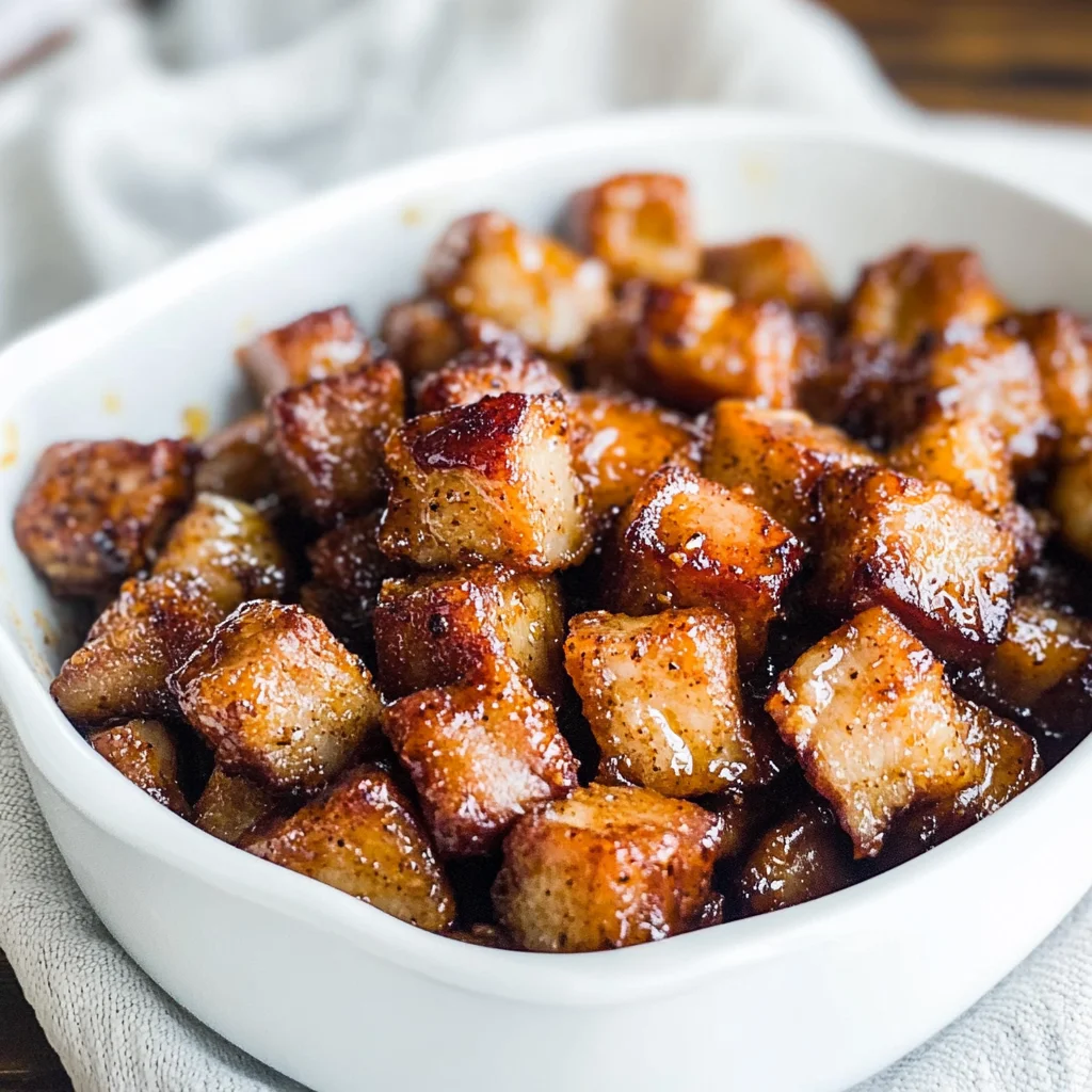 Spicy Maple Keto beef Belly Bites