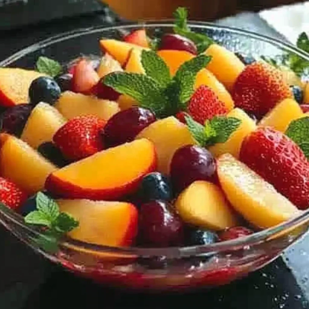 Summer Peach Fruit Salad