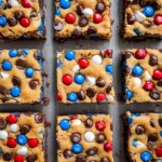 Red, White & Blue M&M'S Cookie Bars