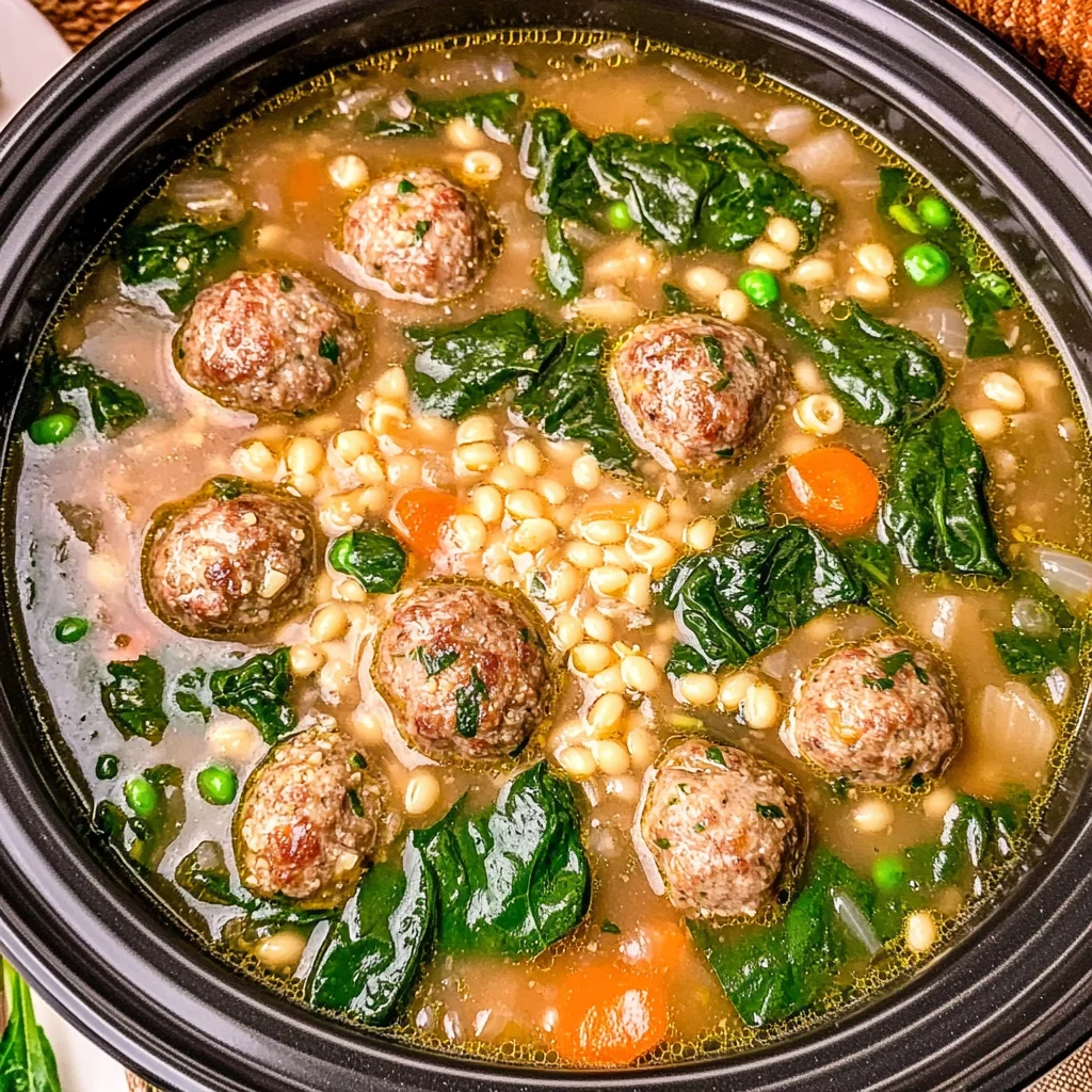 Slow Cooker Italian Wedding Soup
