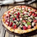 Strawberry Balsamic & Goat Cheese Pizza